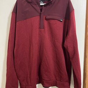 Under Armour Men's Maroon Zip-Up Sweater